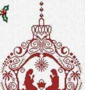 Alessandra Adelaide Needleworks - AAN - Manger Ornament
