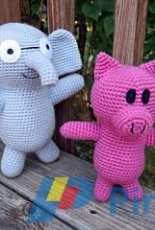 Kristel Koevenig - Elephant and Piggie Amigurumi - Free