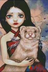 HAED HAEJBG2914 Winged Ferret by Jasmine Becket-Griffith