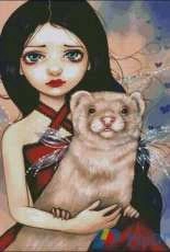 HAED HAEJBG2914 Winged Ferret by Jasmine Becket-Griffith