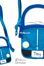 Dolls And Daydreams - In The Hoop Tiny Tom Car Tote Pattern (Embroidery Machine Pattern NOT the sewing pattern)