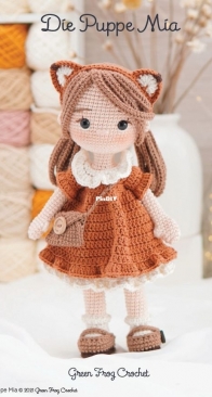 Green Frog Crochet - Thuy Anh - Đặng Thùy Anh - Mia Doll - Die Puppe Mia - German
