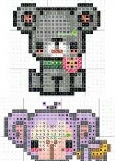 Kawaii Bear and Monkey