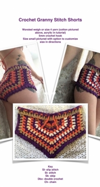Lovin You Homemade - Tammy Demko - Granny Stitch Shorts