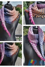 Regenwürmchen Shawl by Ulrike Altrogge-Eng,German,Hungarian-Free