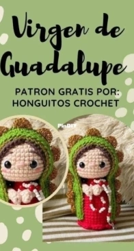 Honguitos Crochet - Emily - Virgin of Guadalupe -  Virgen de Guadalupe - Spanish - Free