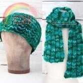 Esmeralda Hat & Scarf by Lisa R. Myers /Fairmount Fibers-Free