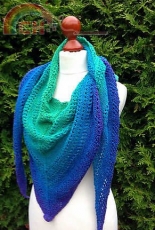 Mutiger Frühling Shawl/Wrap by Barbara Dahnke-Eng.,German-Free