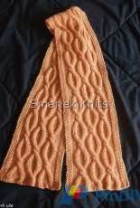 Shadow Cable Scarf by SmarieK /Smariek Knits-Free