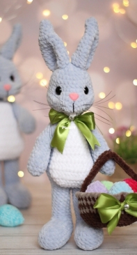 Lana Crochet Pattern - Lana Mi Toys - Irene / Irina Ilinova - Easter Bunny - Conejo de Pascua - English and Spanish
