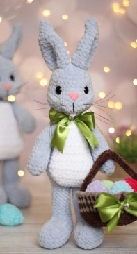 Lana Crochet Pattern - Lana Mi Toys - Irene / Irina Ilinova - Easter Bunny - Conejo de Pascua - English and Spanish