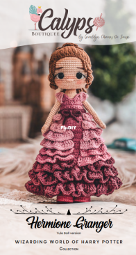 Calypso Boutiquee - Geraldine Chirinos de Souza - Hermione  Granger - Yule Ball Version - Wizarding World of Harry Potter