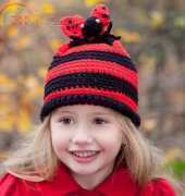 Coats and Clark - Grace Alexander - Crochet and Knit A Ladybug Hat - Free