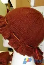 Ruffled Hat & Mitts by Kelly Judson-Free