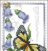 Pamela Kelogg Butterfly and Bluebell Towel