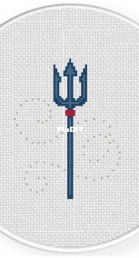 Daily Cross Stitch - Sea Trident