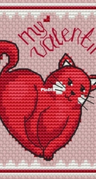 Cartel of designers / Kartel Stitch Valentine-kat by Ksenia Adonyeva / Ксения Адоньева