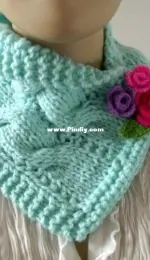 Violet Cowl by Lilia Vanini