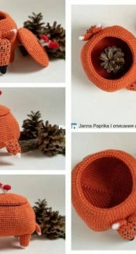 Janna Paprika Knitting - Foxy basket - Лисья корзинка  - Russian - Free