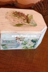 Cajita, técnica decoupage