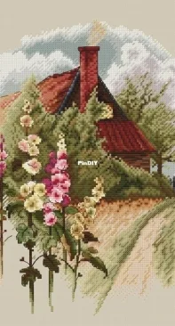 House with Mallows by Lena Averina SAGA
