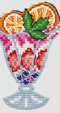 Margaritka Stitch - Cream With Fruit Ornament