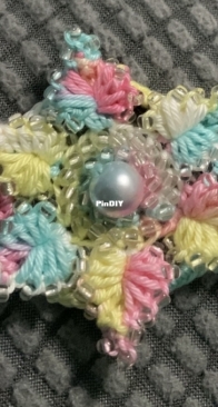 Flower with beads