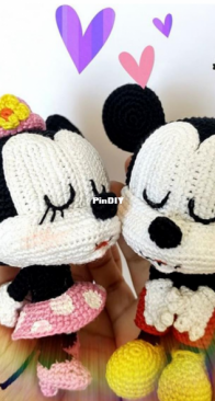 Zombiegurumi - Luisa Contreras - Mickey and Minnie Vintage - Mickey y Minnie Vintage - Spanish