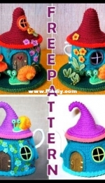 Anya Kirdyasheva - Fairy house teapot - Free