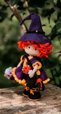 Sveta Crochet Pattern - Sveta Lutik toys - Svetlana Lutik - Little Witch