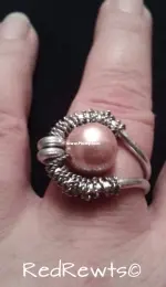 Silver wire ring