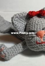 Bookmark amigurumi cat.