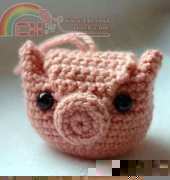 Itsy Bitsy Spider - Karla Fitch - Amigurumi Piggie Holiday Ornament - Free