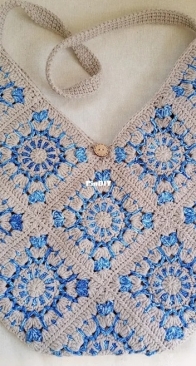 Knit and Crochet World - Nuray Yiğittürk - Granny Square Bag