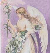 Christian Cross Stitch - Easter Angel (Free Chart)