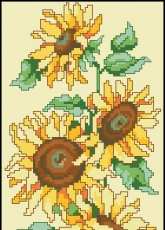 Sunflower Study in Blue and White from ASN 3746 PCS