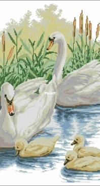 Vervaco 70.685 Swan Family on the River XSD