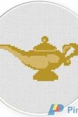 Daily Cross Stitch - Genie Magic Lamp