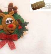 Eelzuhtjuhs Crochet and More - Eelz - Ilse Hoekstra -  Wreath Reindeer - Dutch