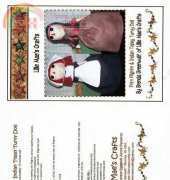 LILLIE MAES CRAFT Prim Pilgrimand Indian Topsy Turvy Doll