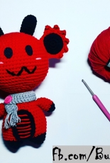 Amigurumi Fat&Short - Red Dragon