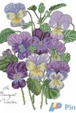 The Lilac Studio #37 A Bouquet of Violas