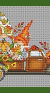 Thanksgiving Gnomes Truck by Ekaterina S.