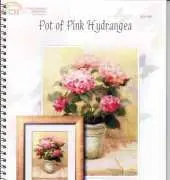 I Love Crossstitch ILCS NDH-006 Pot of Pink Hydrangea XSD