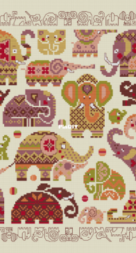 OwlForest Embroidery - 0558 Funny Elephants SAGA