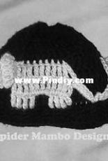 Spider Mambo Designs - Laurie Kahn - Elephant Beanie Slouch or Messy Bun Style