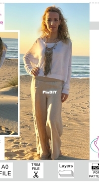 Designer Stitch - DS1117 - Maya Linen Pants - Sizes 1-11