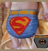 Baby Superman Diaper/Soaker cover Photo prop # 47 by Cathy Ren