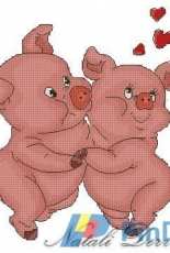 Lovers Pig by Natalia Dervish