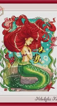 Redhead Mermaid by Ksenia Novikova
